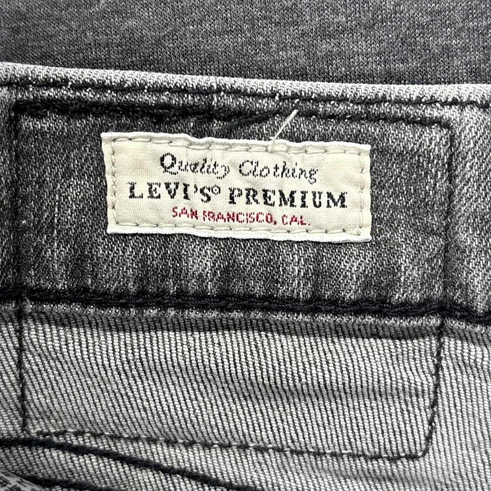 Levi's Premium 512 Slim Taper Jeans Mens 30x32 TAG-30x34 Grey Stretch Denim Fade